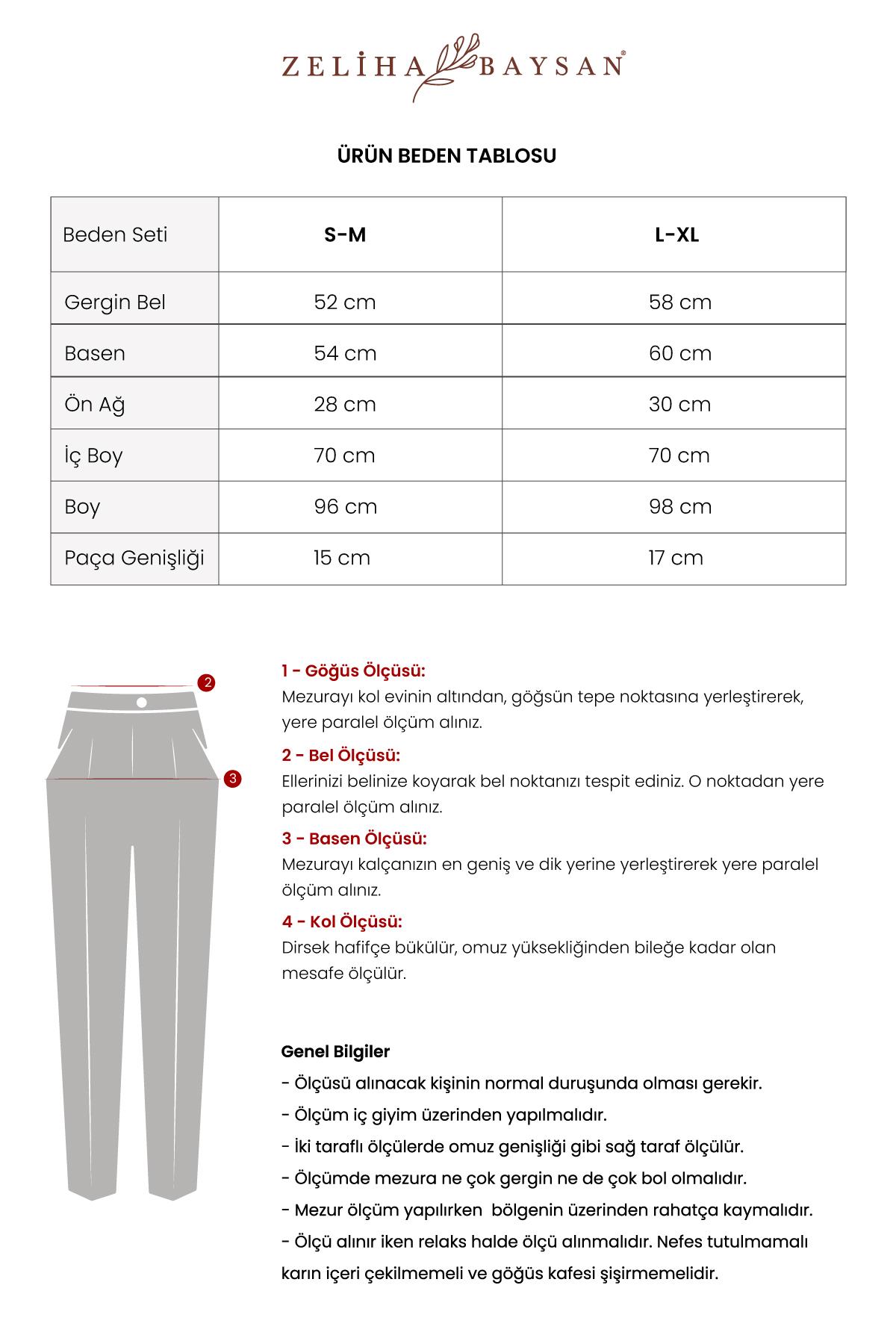 Brode Cep Kadın Müslin Pantolon Siyah