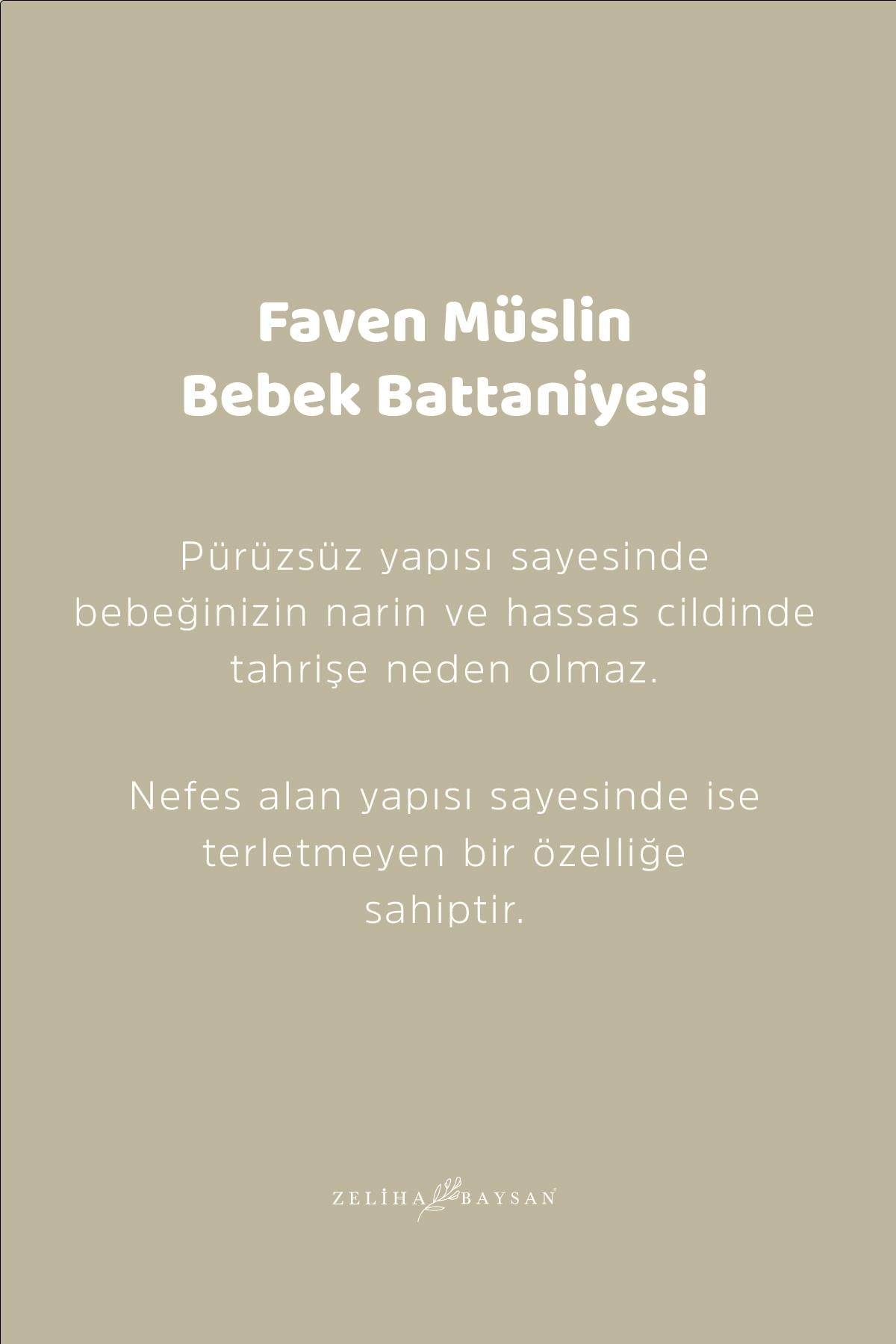 Faven Müslin Bebek Battaniyesi Bej