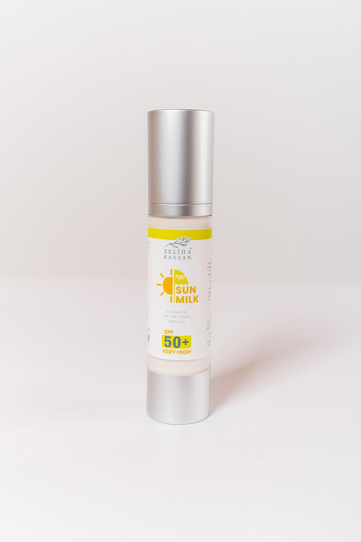 Hassas Ciltler için Yüksek Koruma Güneş Sütü Spf 50+