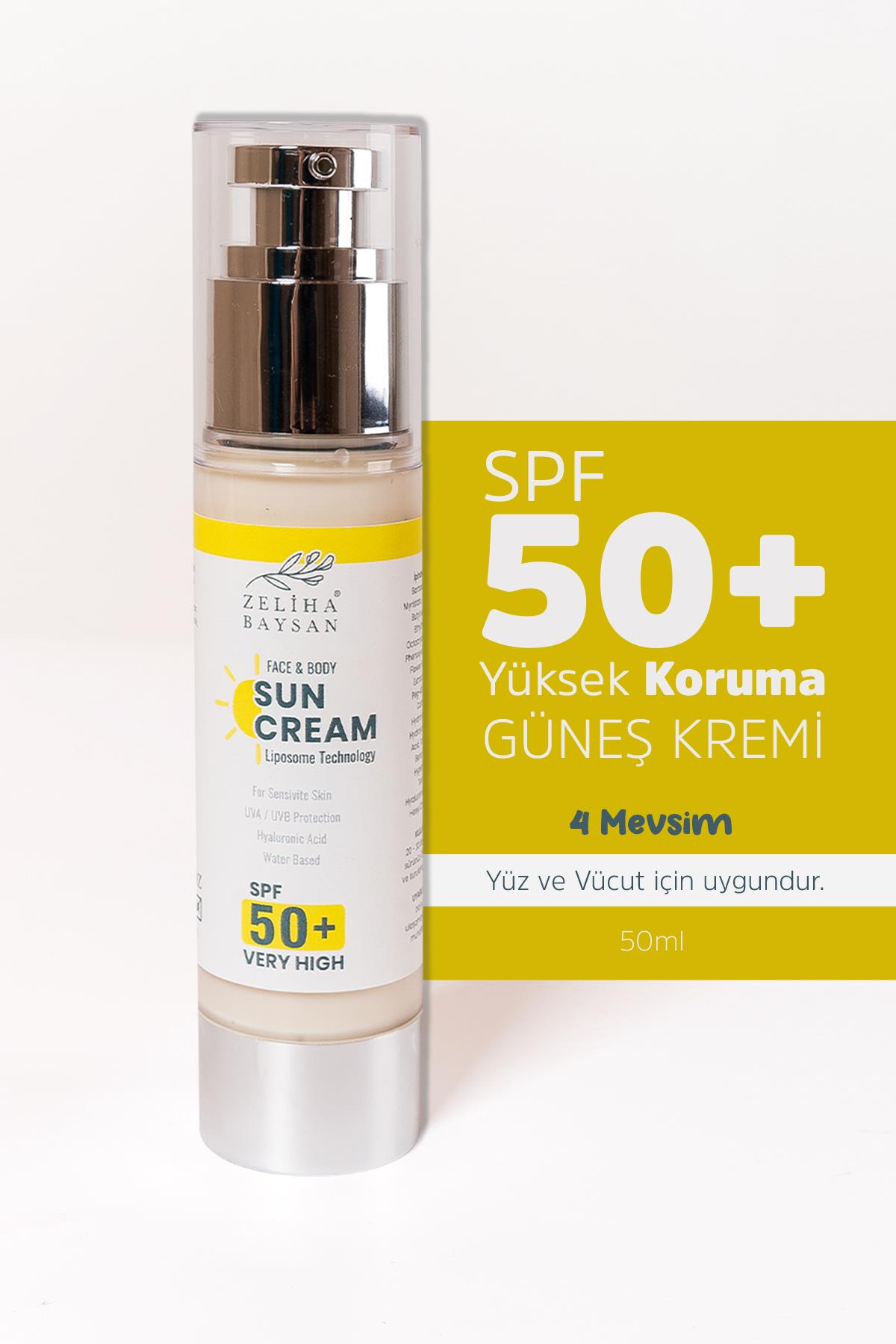 Hassas Ciltler için Yüksek Koruma Güneş Kremi Spf 50+