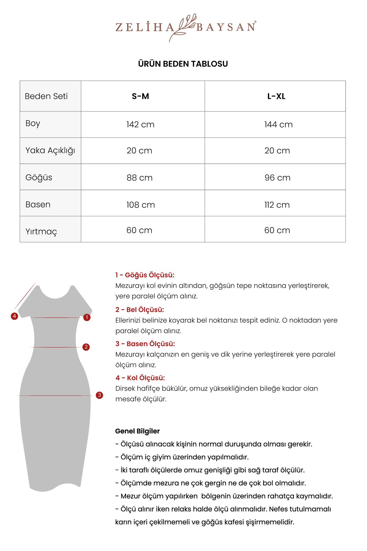 Kyra Müslin Yırtmaçlı Elbise Gri