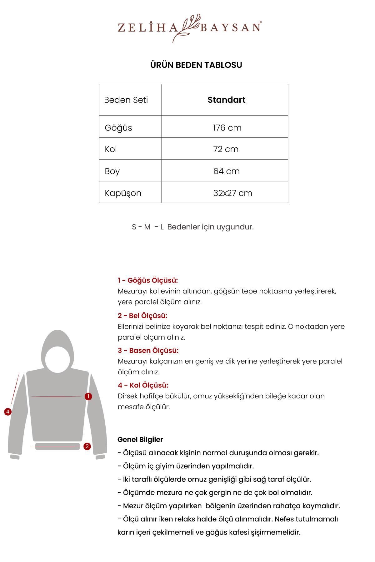 Lambert Müslin Unisex Kapüşonlu Sweat Bej