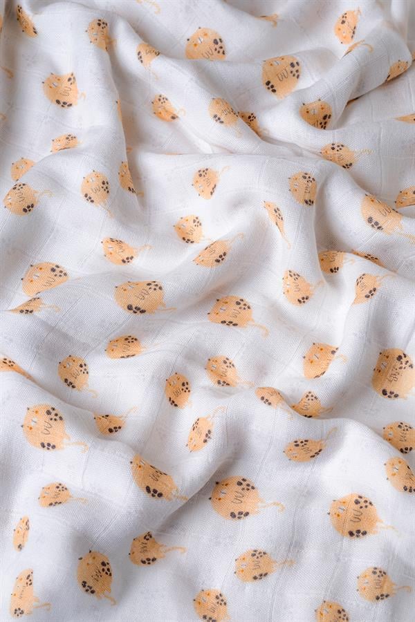 Leopard Müslin Örtü & Bebek Battaniyesi 70x70 cm