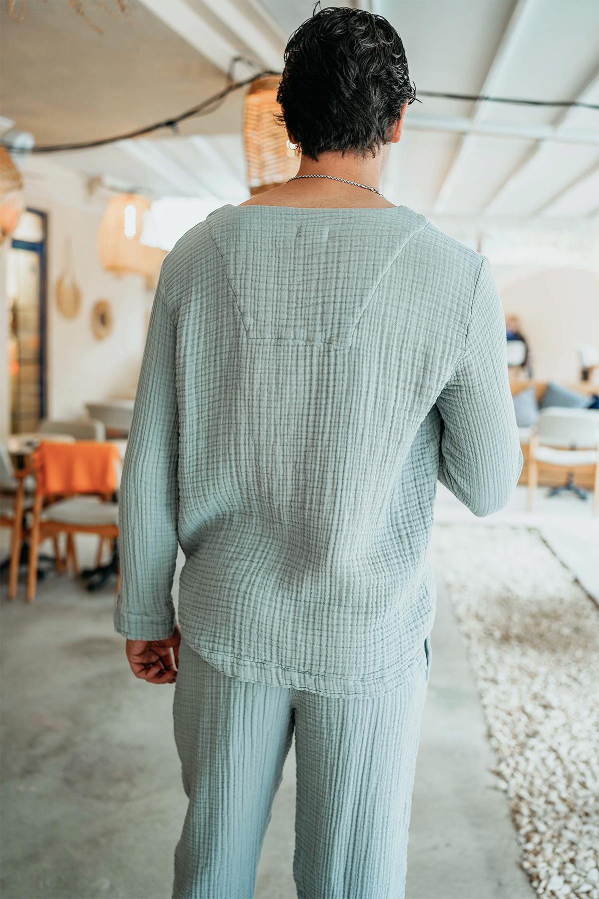 Luken Müslin Unisex Alt-Üst Takım Gri