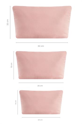 Alba Müslin Valiz İçi Organizer 3lü Set Pudra