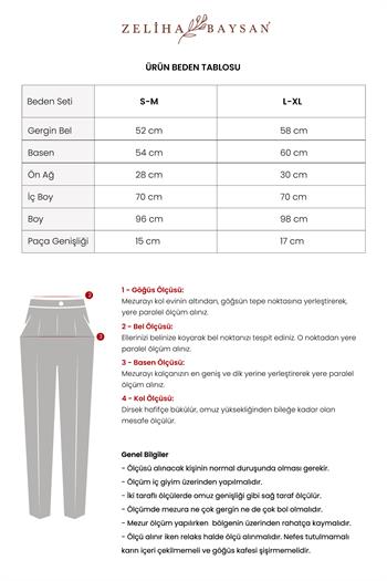 Brode Cep Kadın Müslin Pantolon Siyah