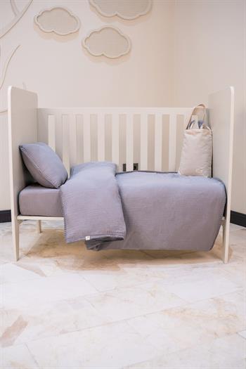 Faven Müslin Bebek Nevresim Takımı Gri