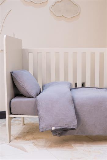 Faven Müslin Bebek Nevresim Takımı Gri