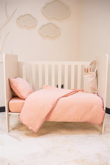 Faven Müslin Bebek Nevresim Takımı Pembe