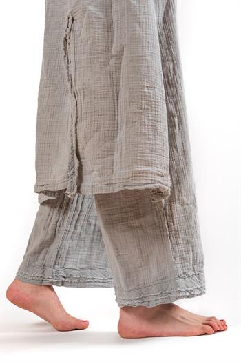 Unisex Faven Müslin Kaftan Gri