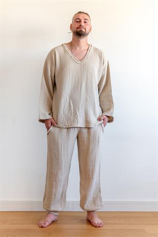 Lambert Müslin Unisex Sweat Bej