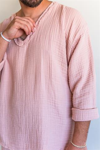Lambert Müslin Unisex Sweat Pembe