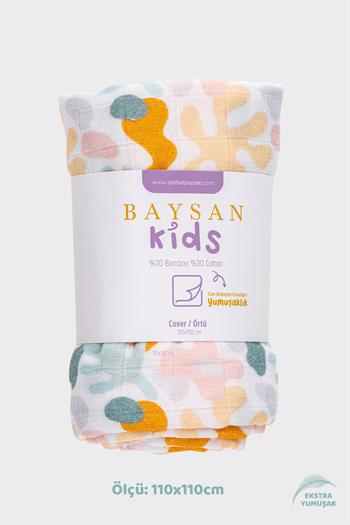 Moss Müslin Örtü & Bebek Battaniyesi 110x110 cm