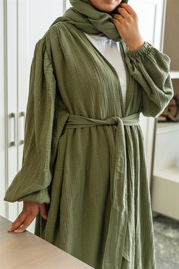 Ravi Müslin Hac & Umre  Kimono Takım Haki