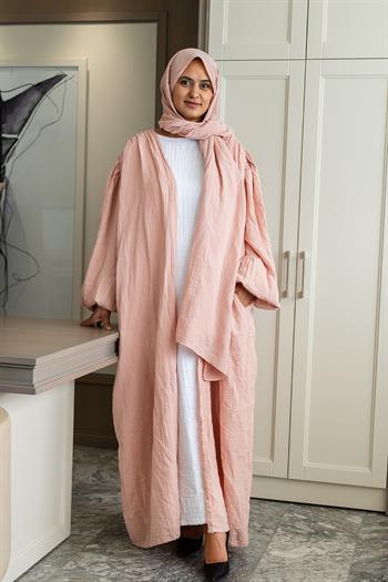 Ravi Müslin Hac & Umre Kimono Takım Pembe