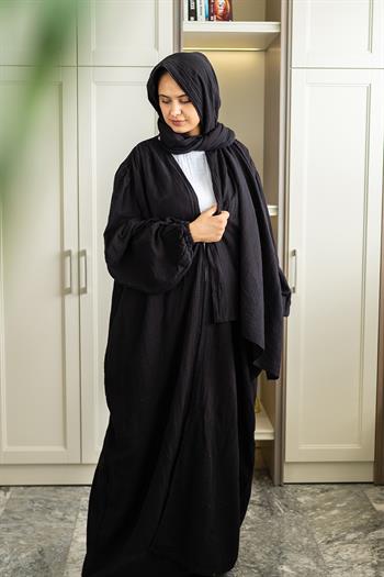 Ravi Müslin Hac & Umre Kimono Takım Siyah
