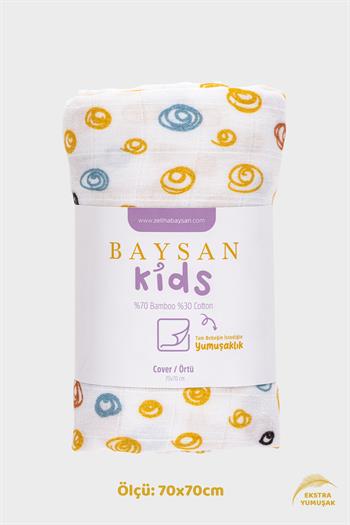 Whirlpool Müslin Örtü & Bebek Battaniyesi 70x70 cm
