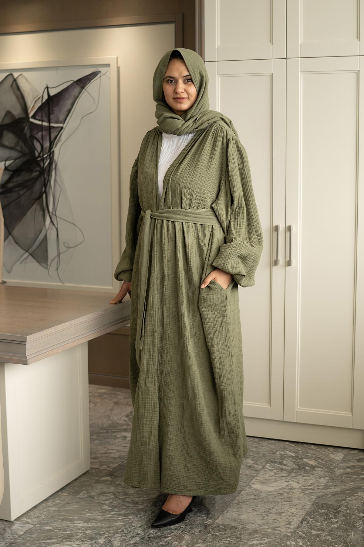 Ravi Müslin Kimono Takım Haki