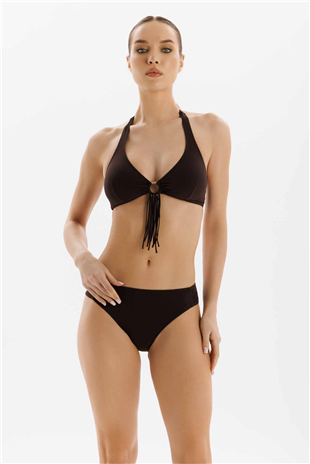 Aksesuar Detaylı Püsküllü Kadın Bikini