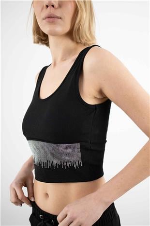 Altı Taşlı Crop Atlet