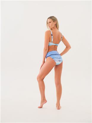 Askı Detay Desenli Kadın Bikini