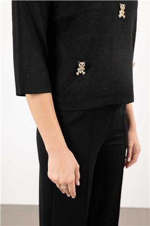 Ayıcık Broş Detay Triko