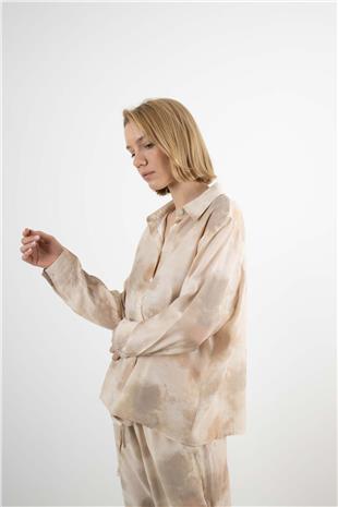 Batik Desen Gömlek Pantolon Takım