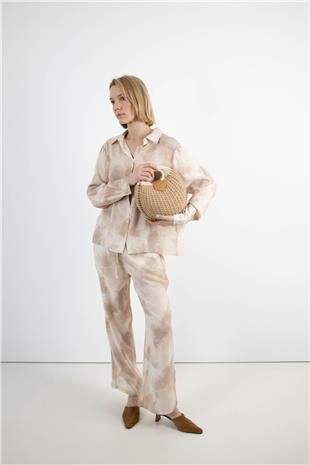 Batik Desen Gömlek Pantolon Takım