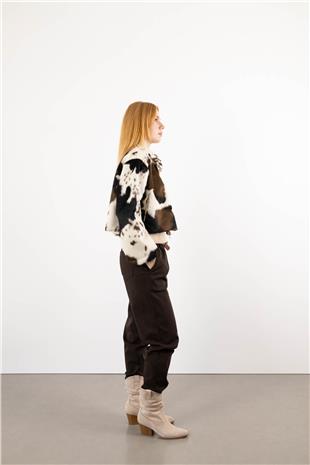 Bel Kemer Detaylı Cepli Kanvas Pantolon