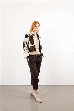 Bel Kemer Detaylı Cepli Kanvas Pantolon