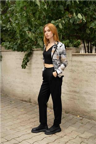 Bel Lastik Basıc Pantolon