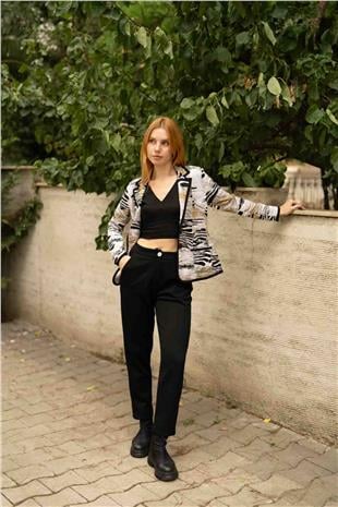 Bel Lastik Basıc Pantolon