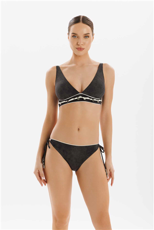 Bel Örgü Ve Taş Detaylı Kadın Bikini