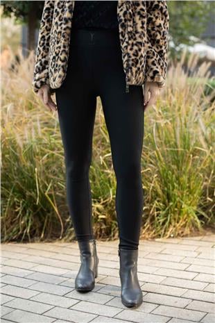 Bel Yazı Detay Dar Paca Pantolon