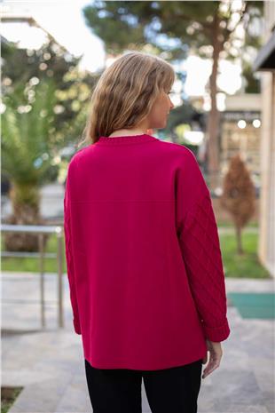 Bisiklet Yaka Detay Cepli Kazak