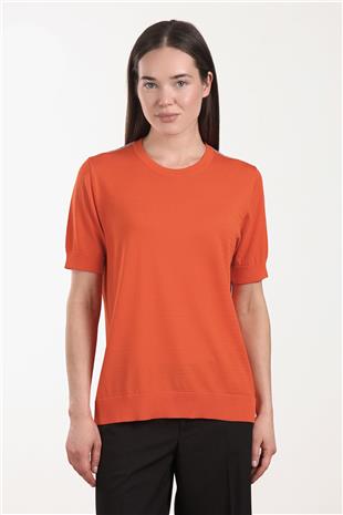 Bisiklet Yaka Omuz Taş Baskılı Kadın Bluz