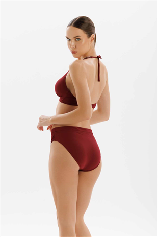 Çapraz Şerit Detay Boyun Bağlama Kadın Bikini