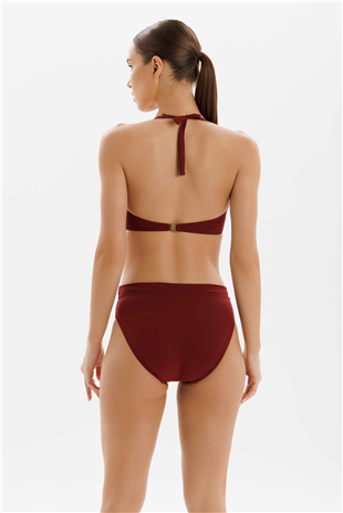 Çapraz Şerit Detay Boyun Bağlama Kadın Bikini