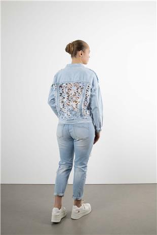 Cebi İnci Detaylı Kot Pantolon