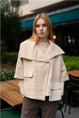 Cep Detay Kare Desen Mont