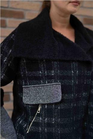 Cep Detay Kare Desen Mont