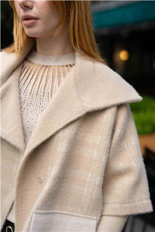 Cep Detay Kare Desen Mont