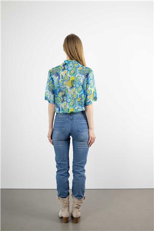 Çift Taraflı Desenli Pantolon