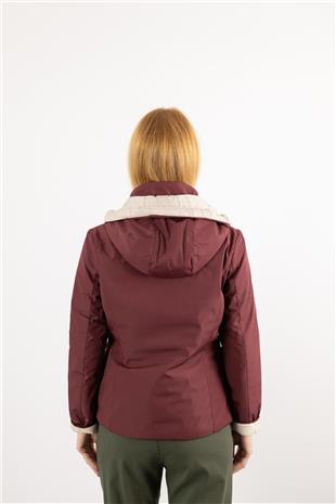 Çift Taraflı Kapüşonlu Mont