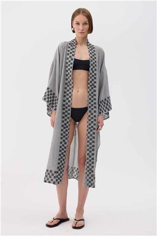 Dama Desenli Kimono