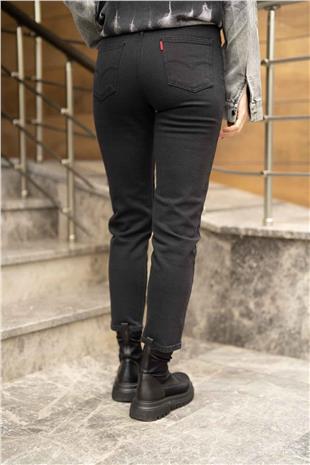 Geniş Kesim  Likralı Jeans Pantolon