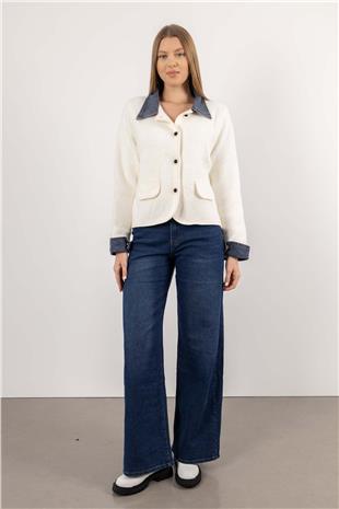 Geniş Paça Jean Pantolon