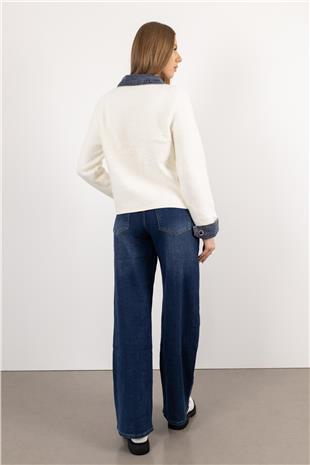 Geniş Paça Jean Pantolon