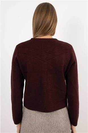 Gold Düğme Detaylı Cepli Uzun Kollu Changel Ceket