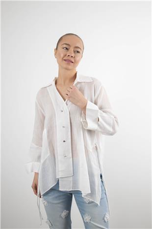 İnce Keten Gömlek